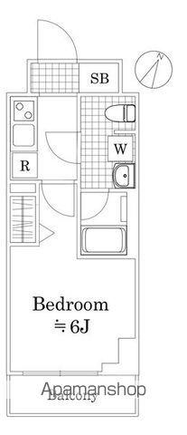 GENOVIA西横浜(1K/10階)の間取り写真