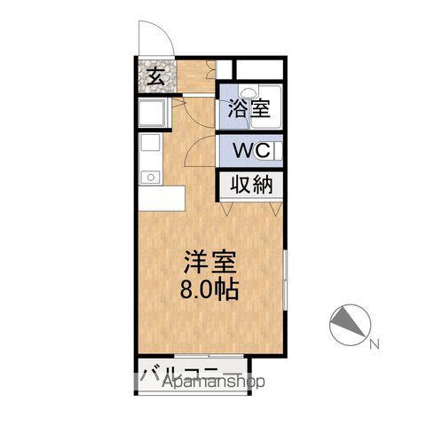 ヴェルヴィ豊岡(ワンルーム/2階)の間取り写真