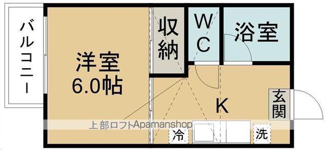 メゾンロッシュ(1K/1階)の間取り写真