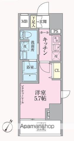 ARKMARK渋谷初台(1K/8階)の間取り写真