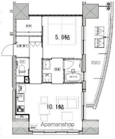 PAL CITY COURT(1LDK/7階)の間取り写真