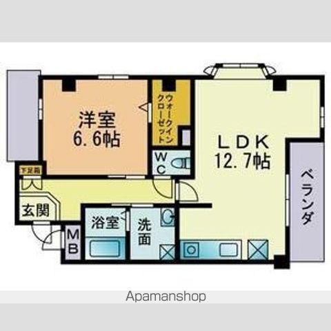 サンテラス(1LDK/2階)の間取り写真