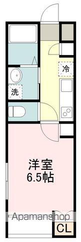 メゾンエスポワール長町(1K/1階)の間取り写真