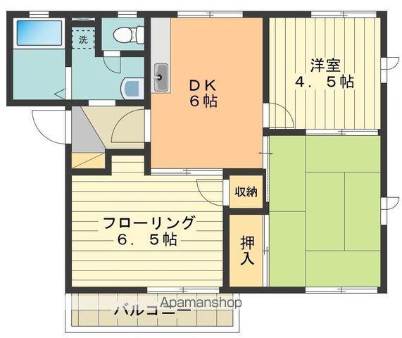 パークハイツA(3DK/2階)の間取り写真