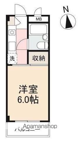 ナビハウス(1K/1階)の間取り写真