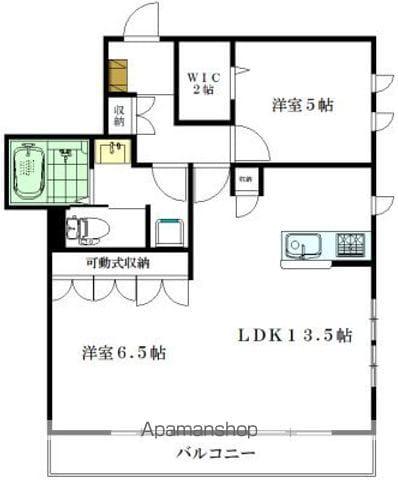 ラシック(2LDK/3階)の間取り写真