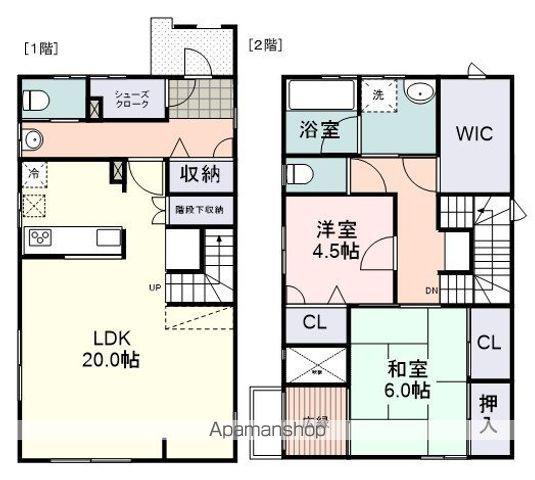静岡鉄道静岡清水線 日吉町駅 徒歩17分 2階建 築7年(2SLDK)の間取り写真