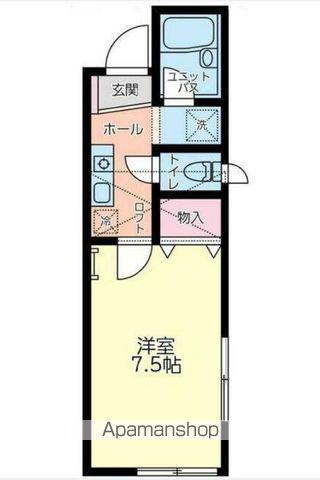 FLORA ISOGO(1K/2階)の間取り写真