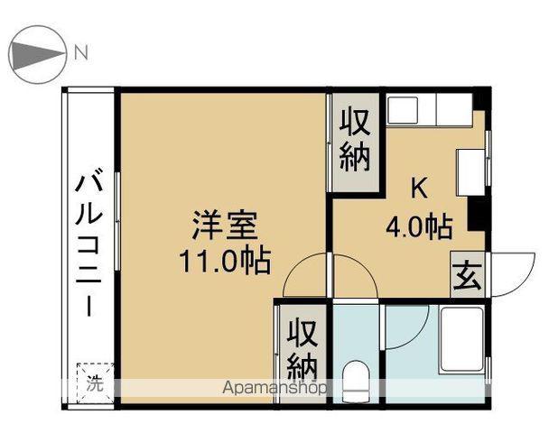 横井マンション(1K/1階)の間取り写真