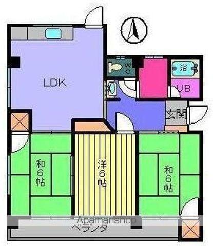 メゾンド・ポポ(3DK/1階)の間取り写真