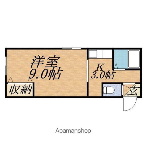 アンシャンテ南4条(ワンルーム/4階)の間取り写真