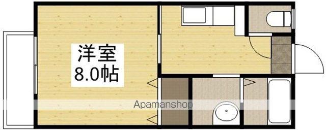 ソレジオ中島A棟(1K/1階)の間取り写真