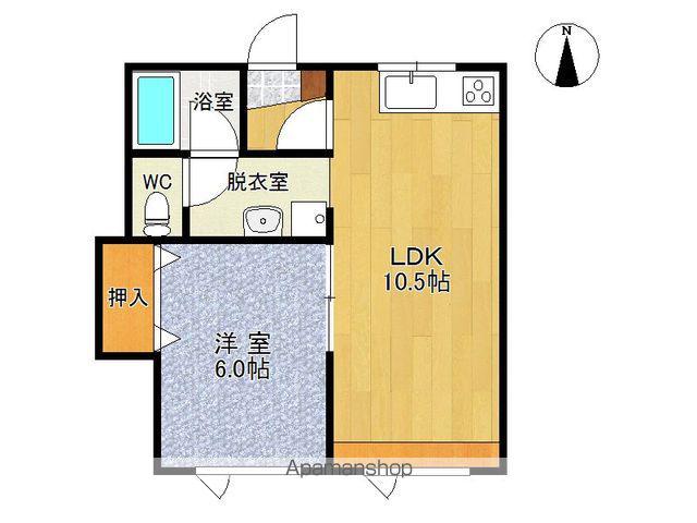 パリオ1(1LDK/1階)の間取り写真