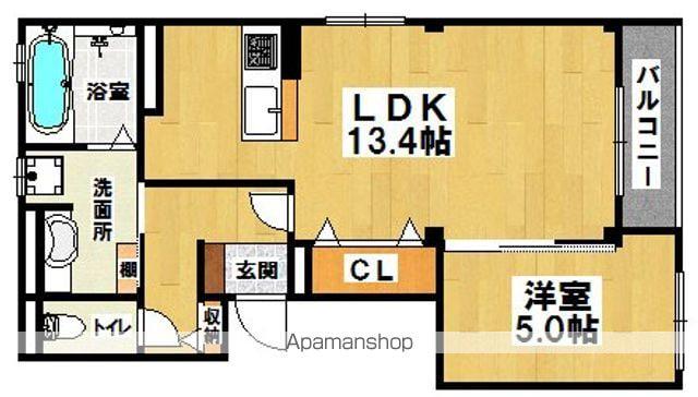 LS RESIDENCE NAKAMOZU(1LDK/1階)の間取り写真