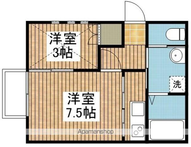 フローリアン松波(1DK/2階)の間取り写真