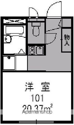 レオパレスアーバンロフト東鯖江(1K/1階)の間取り写真