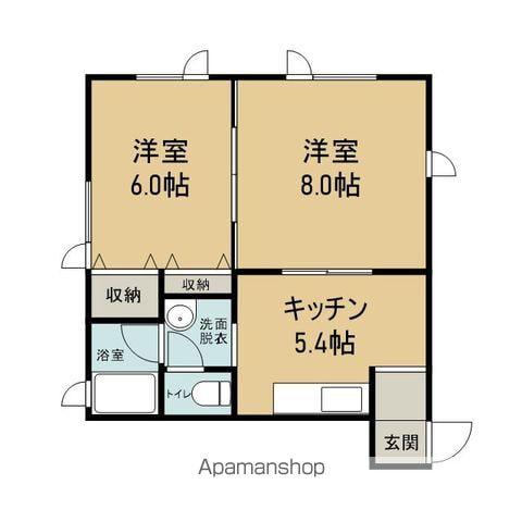 ラ・プロミッセ(2K/1階)の間取り写真