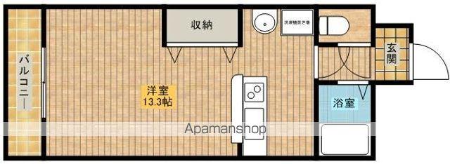 ビリーヴヒルズ(1K/2階)の間取り写真