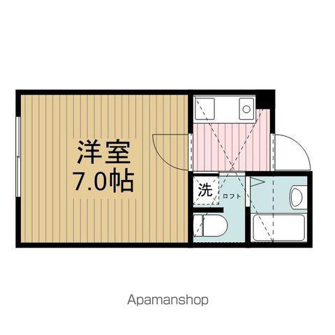 レモングラス(1K/2階)の間取り写真