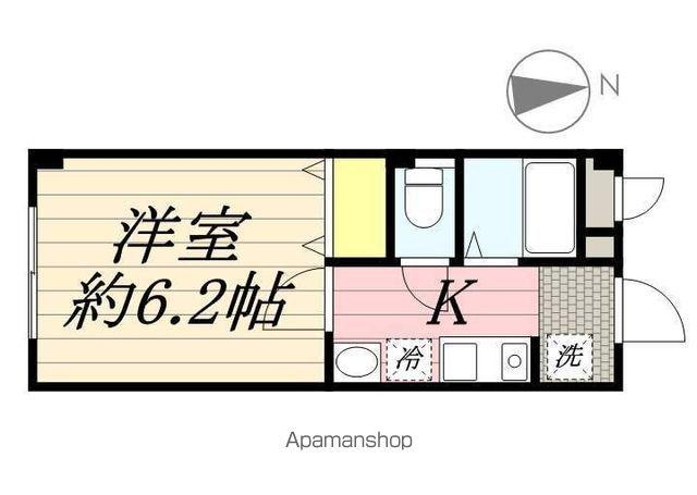 メゾン・ド・エクレール(1K/2階)の間取り写真