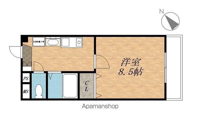 グリーンTANAGO(1K/3階)の間取り写真