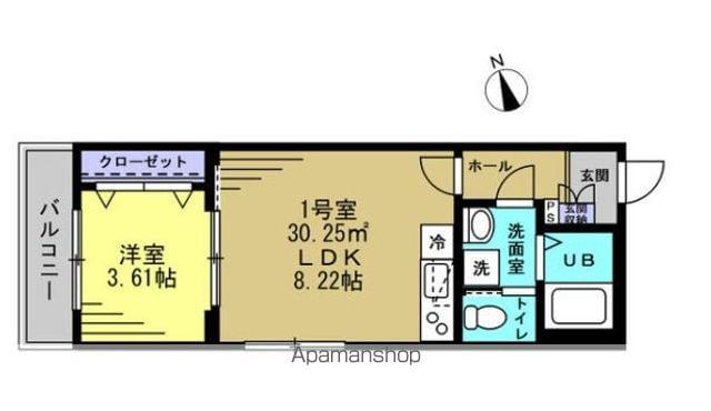 BH新松戸Ⅰ(1LDK/1階)の間取り写真