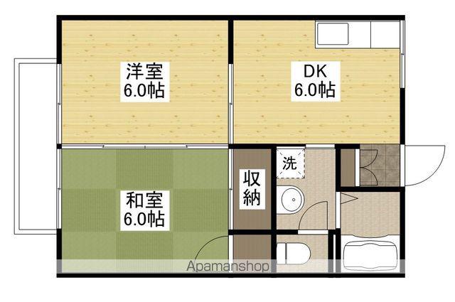プレジール久保(2DK/1階)の間取り写真