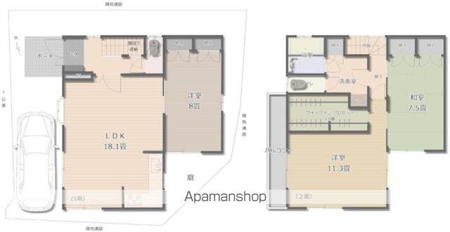 東京地下鉄丸ノ内線 後楽園駅 徒歩14分 2階建 築26年(3LDK)の間取り写真
