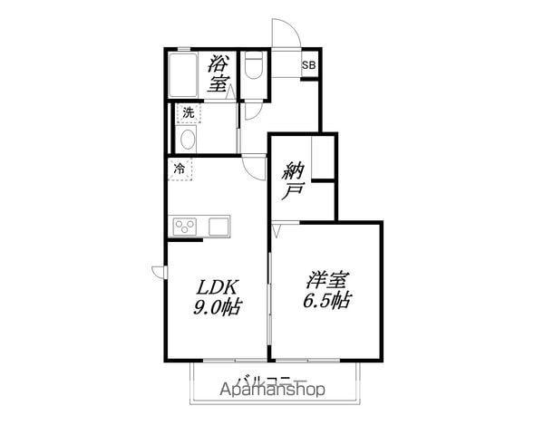 フェリーチェ(1LDK/1階)の間取り写真