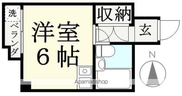 学勝マンション(ワンルーム/2階)の間取り写真