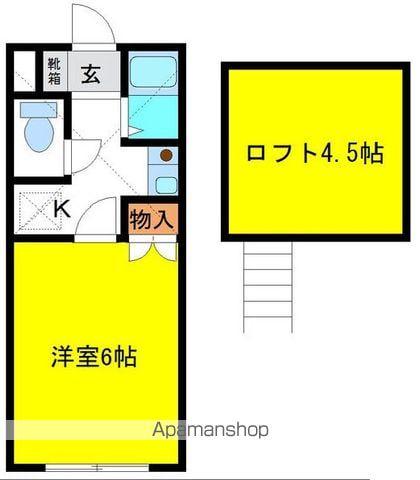 メゾン・アキ(1K/1階)の間取り写真