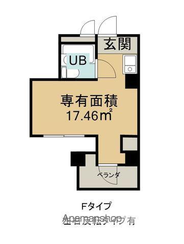 ウッドネスト宇多津(1K/6階)の間取り写真