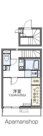 レオネクスト四番(1K/2階)の間取り写真