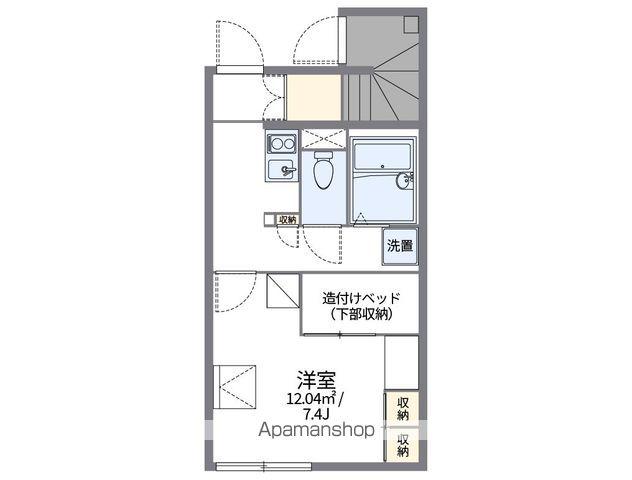 レオパレスSHIKOKU中央(1K/1階)の間取り写真