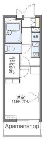 レオパレス香春口(1K/3階)の間取り写真