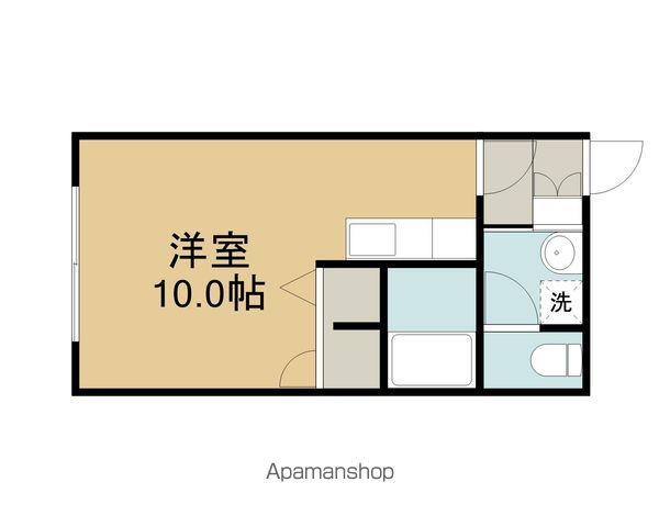 アルカディアⅠ(1K/1階)の間取り写真