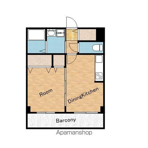 アビタシオンイサム(1DK/2階)の間取り写真