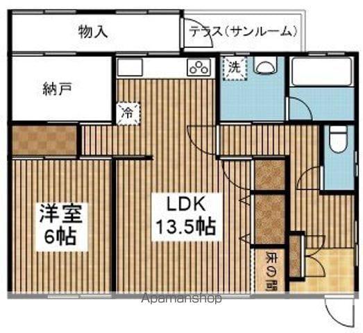 グリーンパレス(1SLDK/1階)の間取り写真