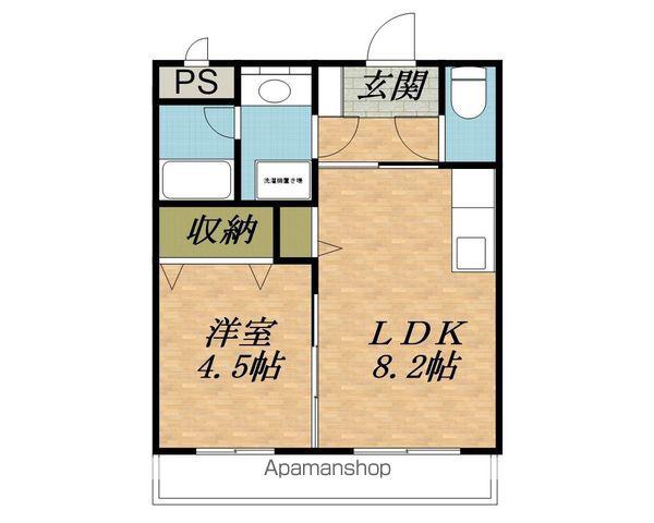 グランコートM(1LDK/2階)の間取り写真