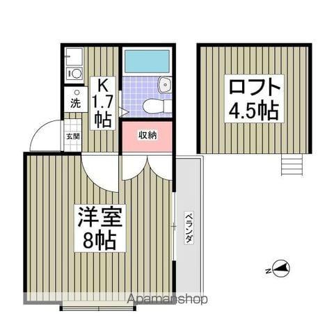 エスペラントイケダ(1K/2階)の間取り写真