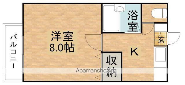 サンライフ元町B(1K/1階)の間取り写真