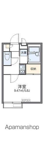 レオパレスグラン プリエ(1K/2階)の間取り写真