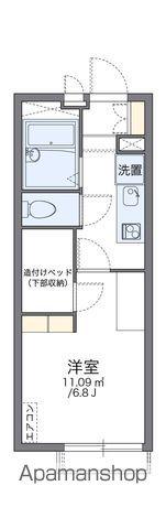 レオパレスアンソレイユ(1K/2階)の間取り写真