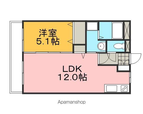 メゾンドセレナⅡ(1LDK/2階)の間取り写真