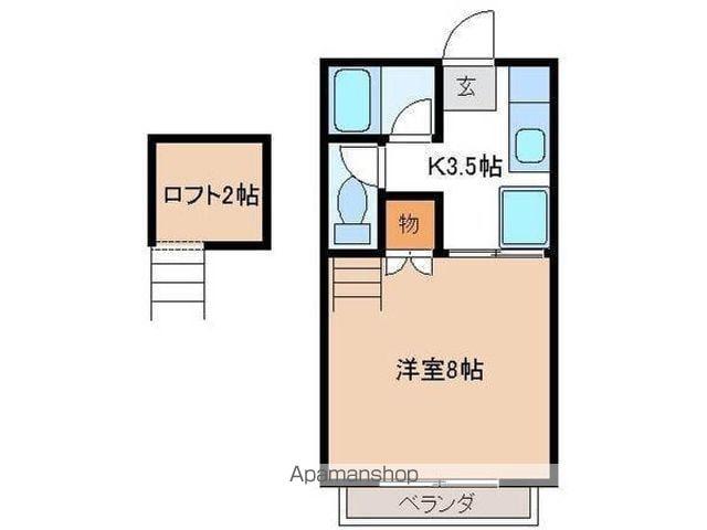 アルフ21(1K/1階)の間取り写真