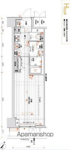メインステージ千代田岩本町コモデ(1K/5階)の間取り写真