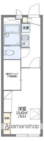 レオパレスTAMO(1K/1階)の間取り写真