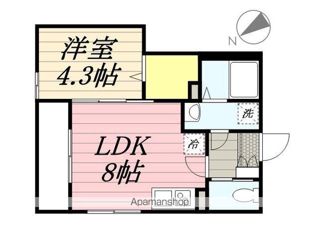 AJ馬橋Ⅴ(1LDK/3階)の間取り写真