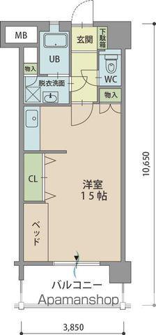 カルミア90(ワンルーム/6階)の間取り写真