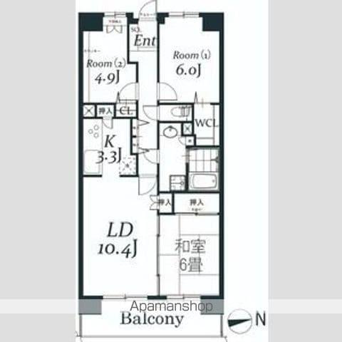 白井ロジュマン(3LDK/2階)の間取り写真